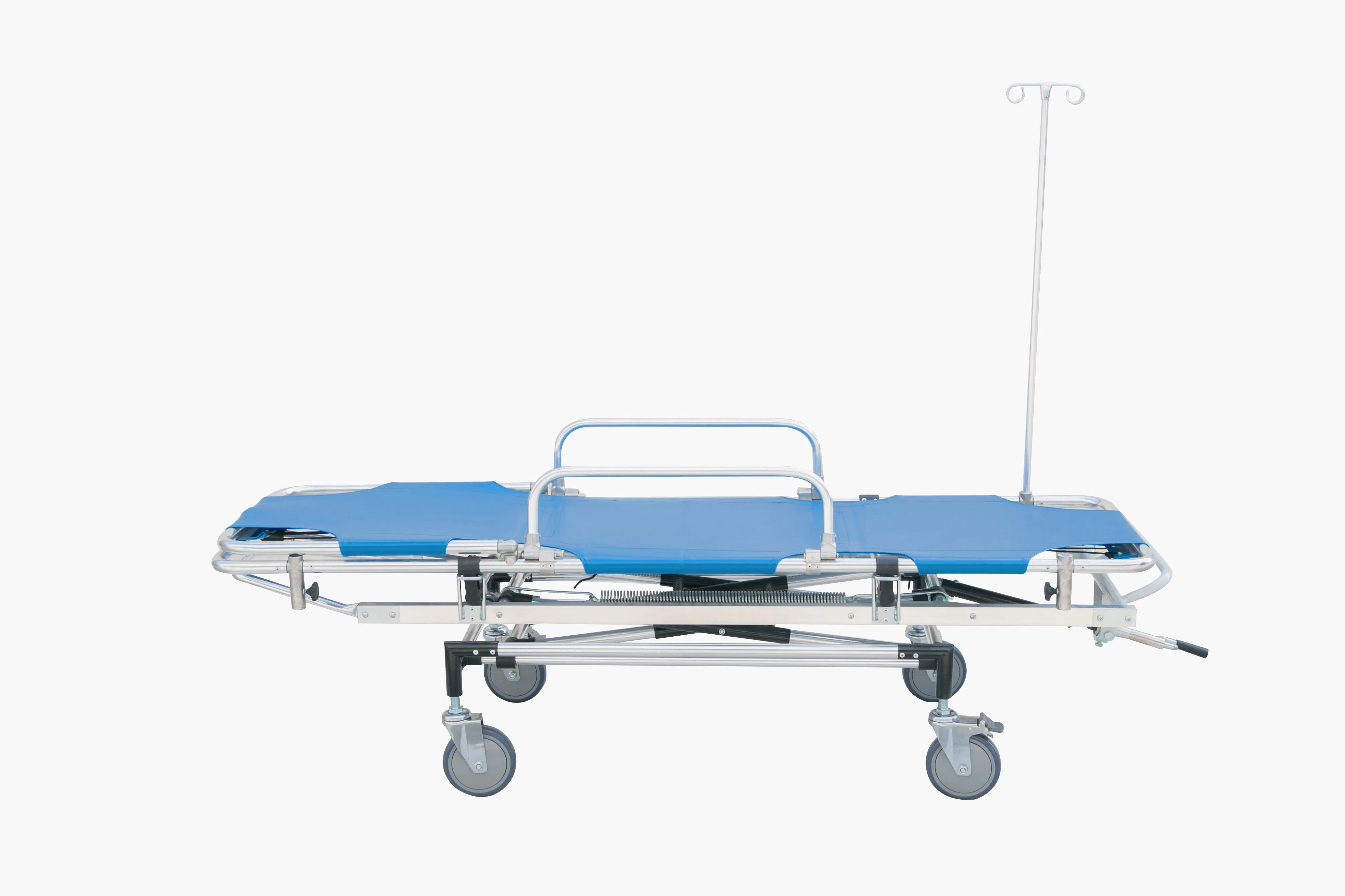 CE Approved Emergency Patient Aluminum Alloy Rescue Adjustable Ambulance Hospital Medical Bed for Sale