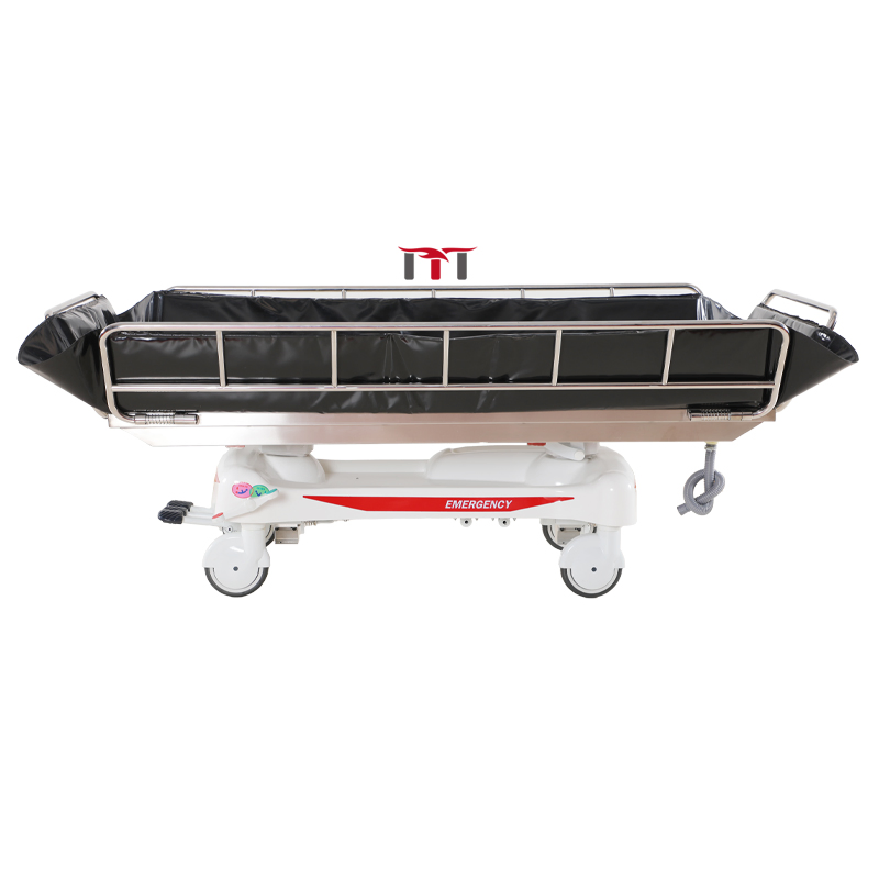 Mt Luxurious Hospital Furniture Medical Patient Bath Bed Hydraulic Shower Trolley for Disabled