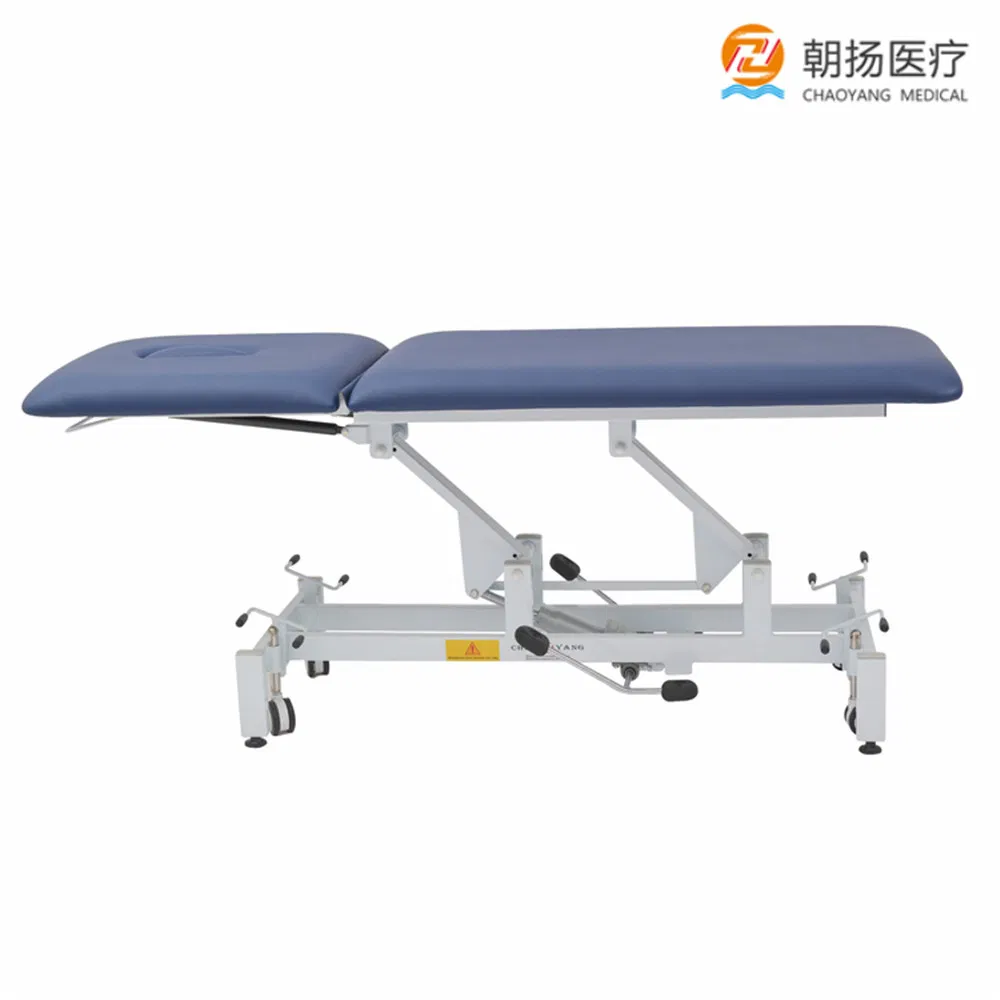 2 Section Foldable Examination Couch Hydraulic Physical Therapy Table Hydraulic Massage Couch