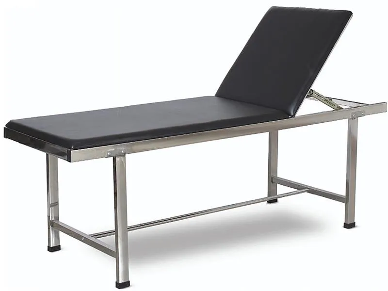 Medical Equipment 2 Sections Stainless Steel Hospital Examination Couch