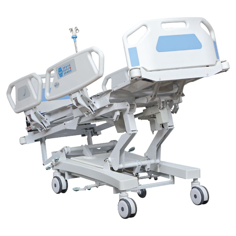 Electric ICU 7 Function Hospital Bed Hospital Furniture Adjustable Bariatric Bed for Ward