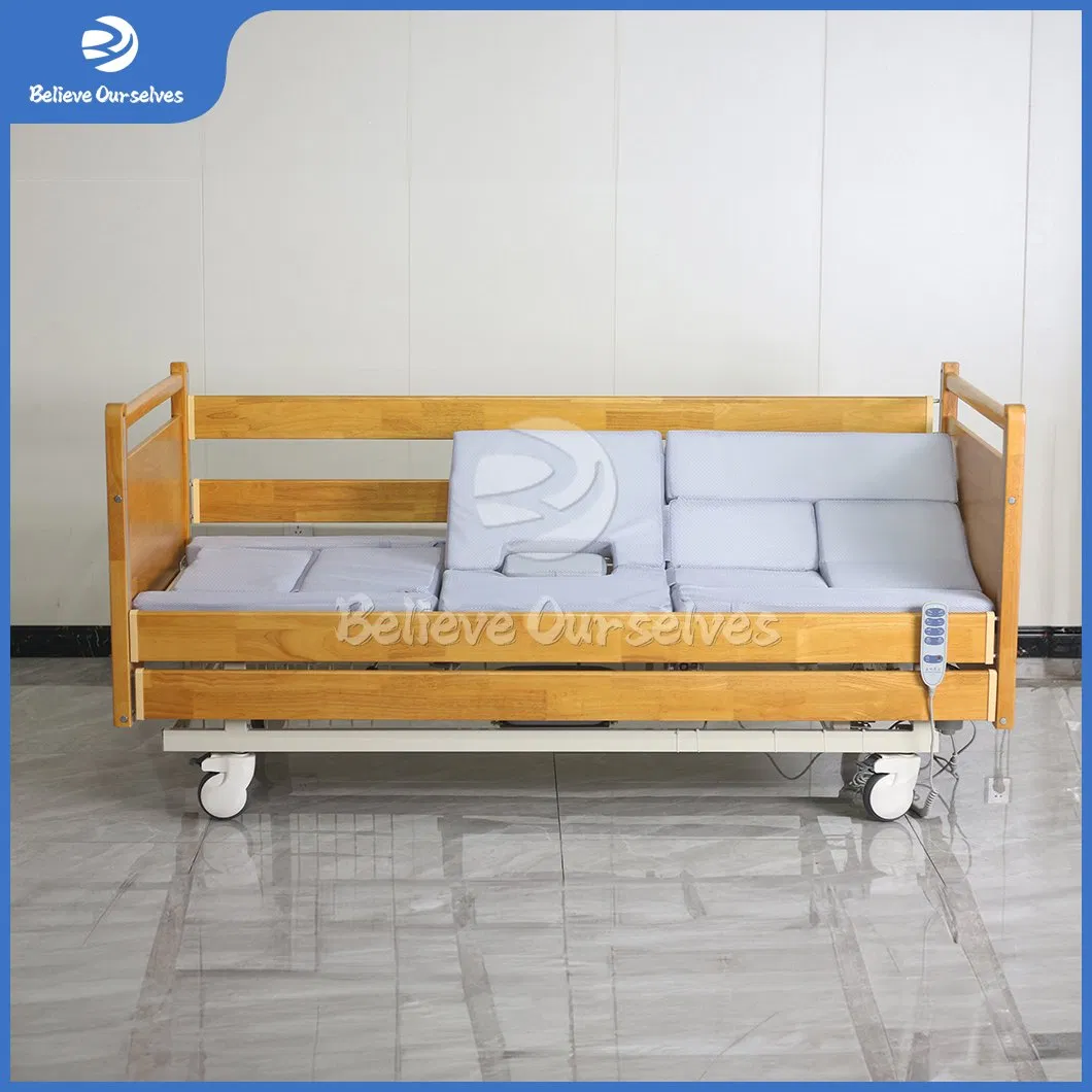 Huaren Medical Equipment China Fabricators Dh08 Home Care Hospital Bed Ultra Low Nursing Medical Beds for Home Care