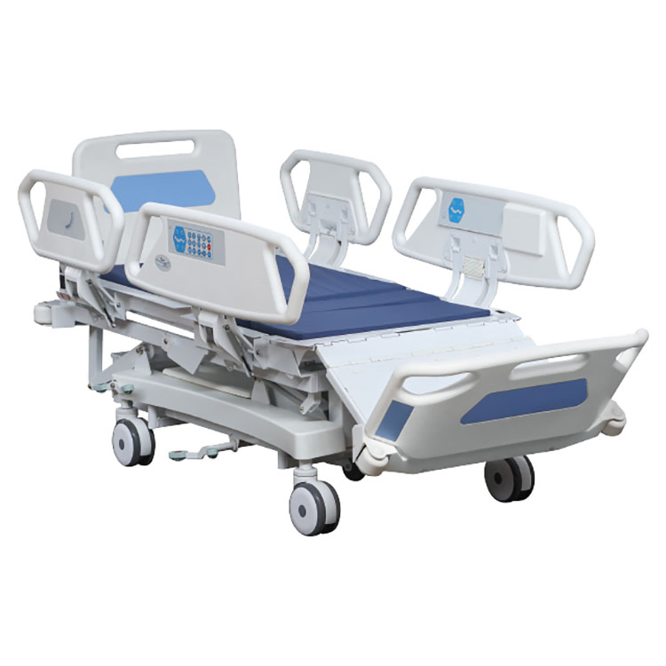 Electric ICU 7 Function Hospital Bed Hospital Furniture Adjustable Bariatric Bed for Ward