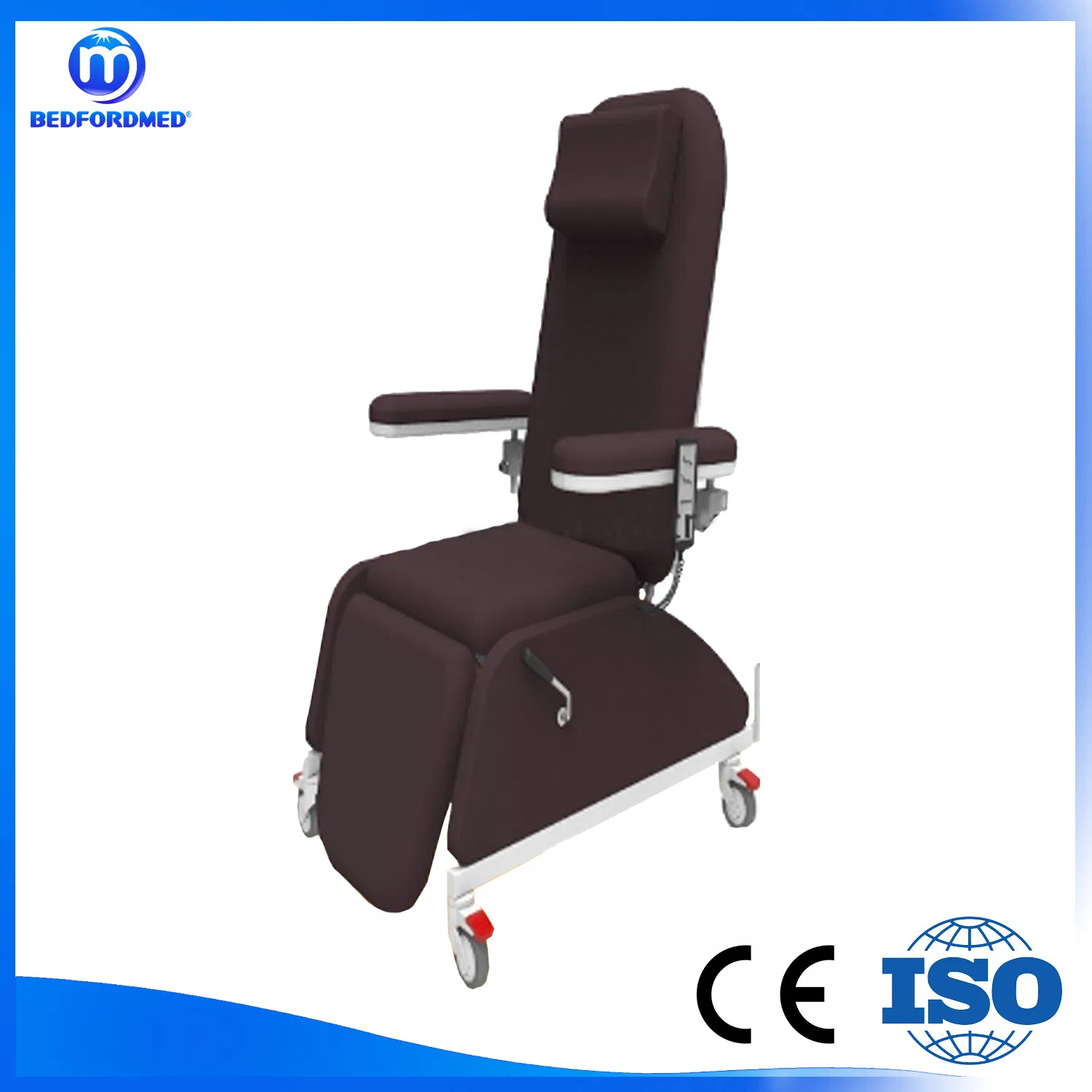 Hospital Manual Adjustable Patient Dialysis Chair Medical Hemodialysis Chair Bed with Armrest Price