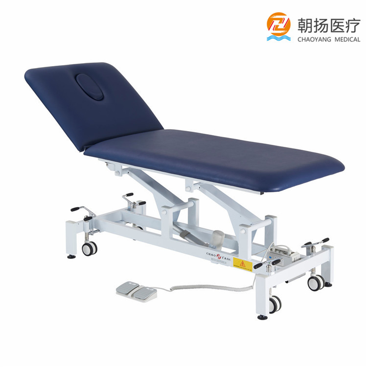 Professional 2 Section Electric Physiotherapy Bed Treatment Table Chiropractic Examination Couch