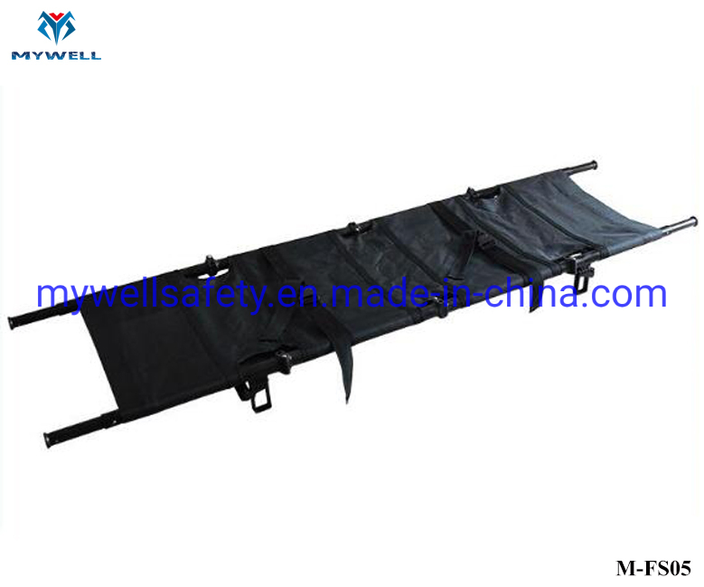 M-Fs05 Portable CE Approved Collapsible Aluminum Folding Emergency Stretcher Bed