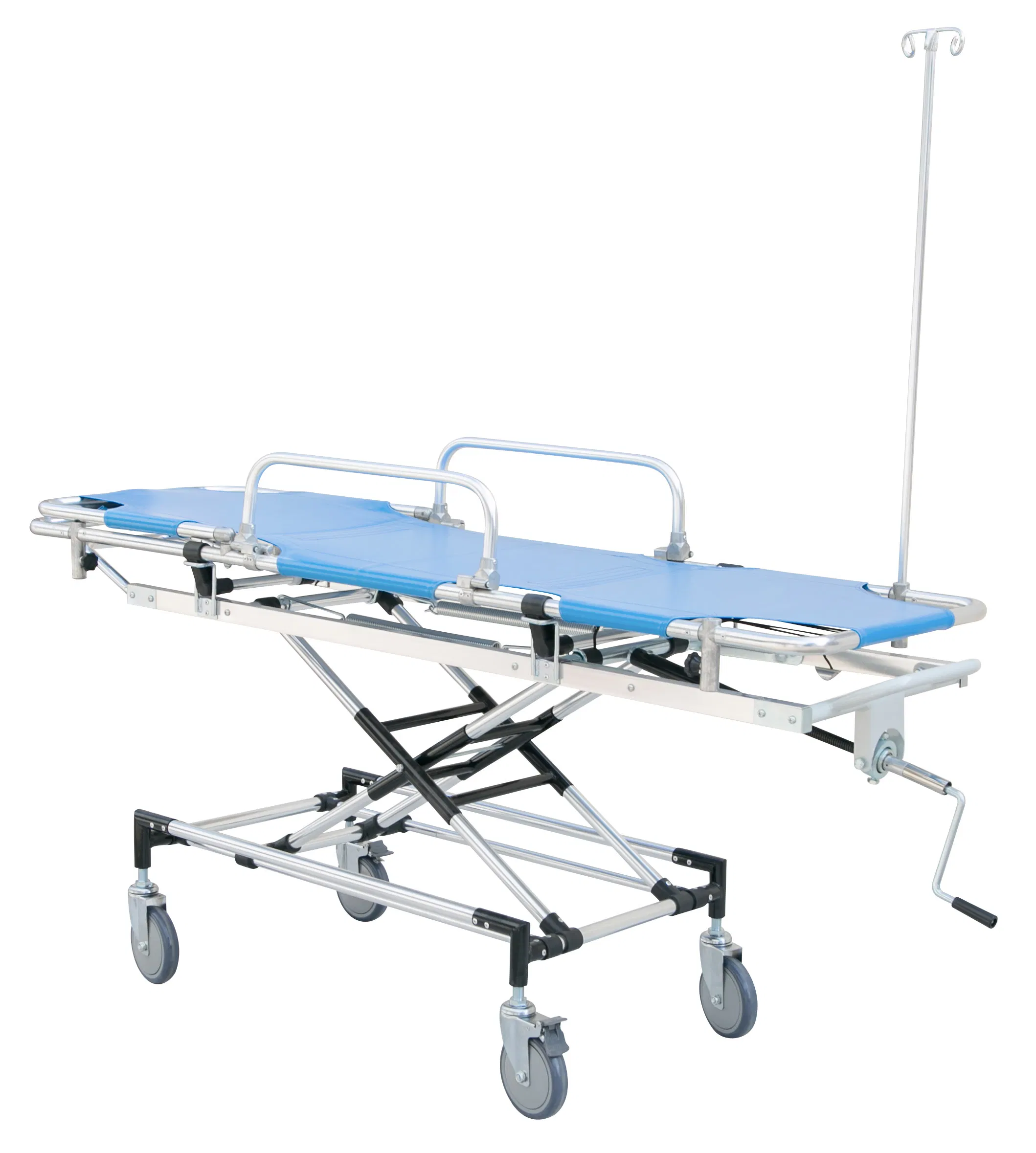 CE Approved Emergency Patient Aluminum Alloy Rescue Adjustable Ambulance Hospital Medical Bed for Sale