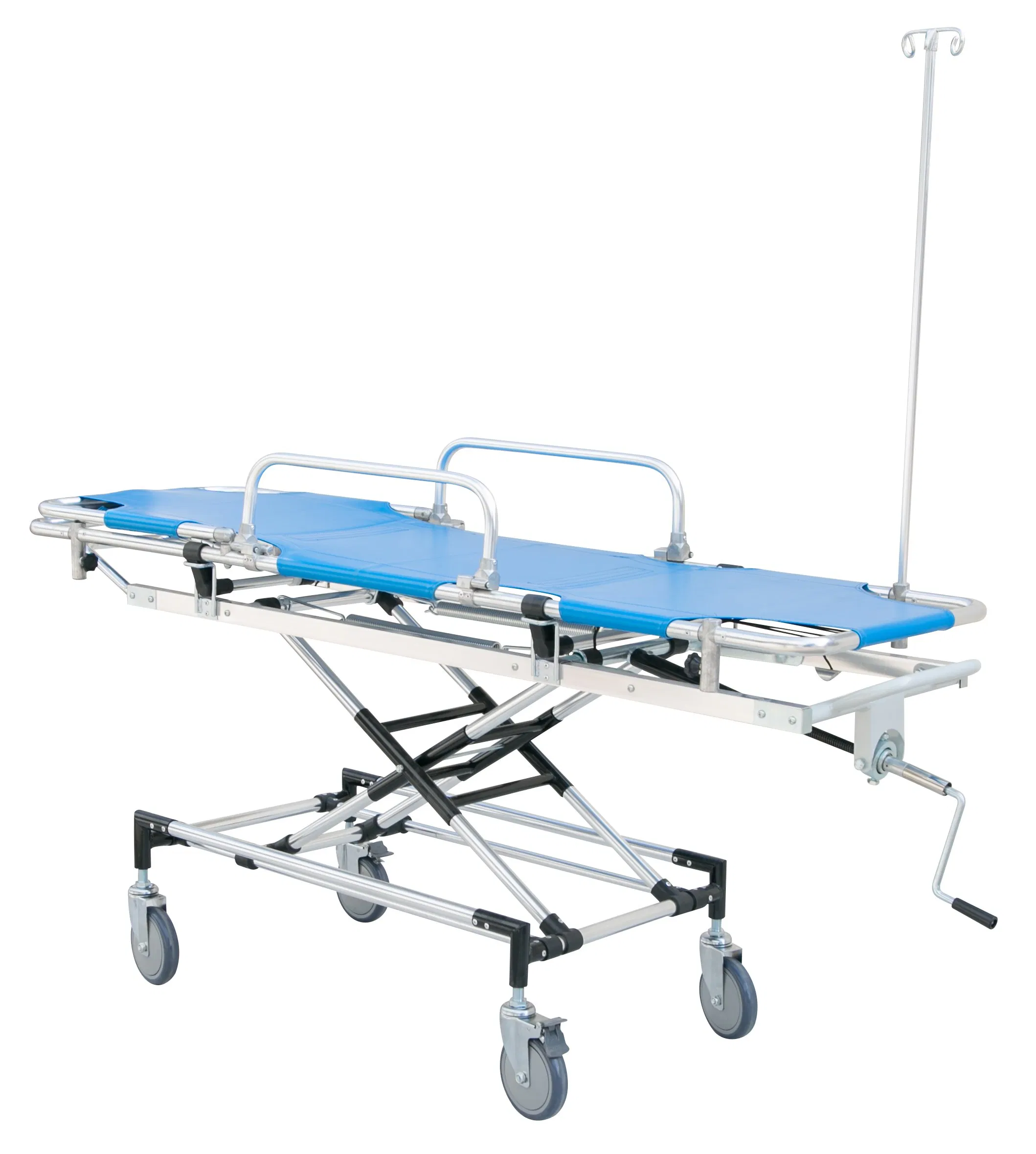 Medical Emergency Room Beds for Patient Aluminum Alloy Rescue Bed Hospital ICU Bed