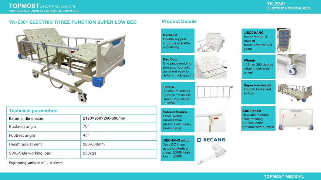 Detailed View of Hospital Bed