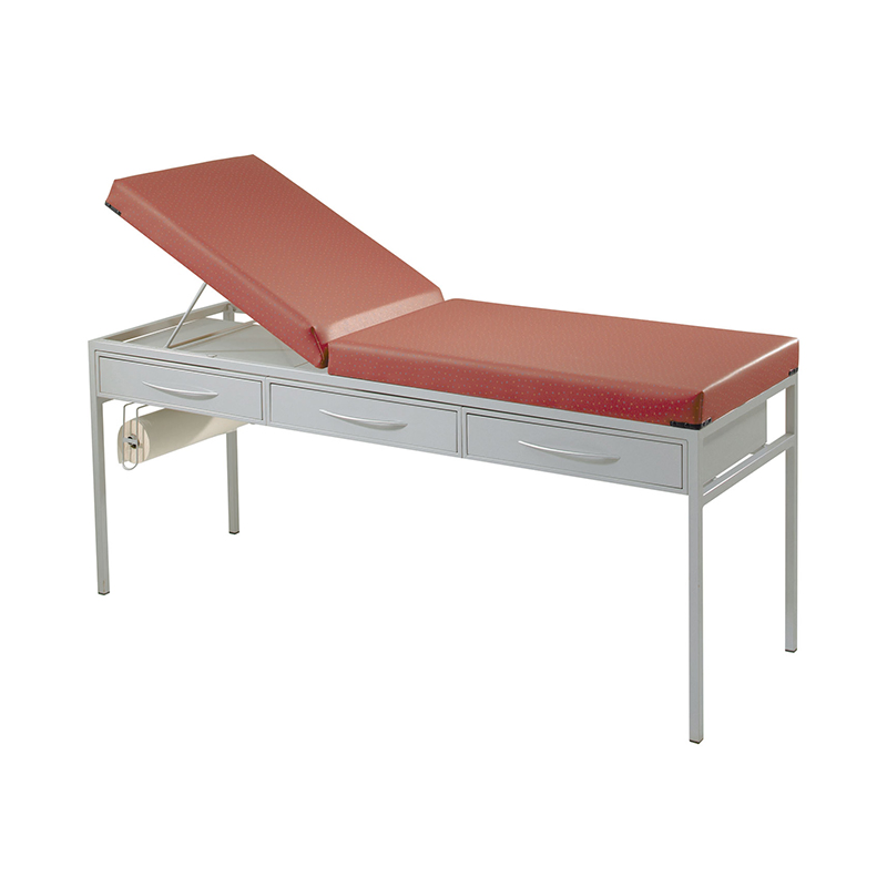 China Supply Hospital Clinic Stainless Steel Folding Patient Medical Exam Table Adjustable Examination Couch