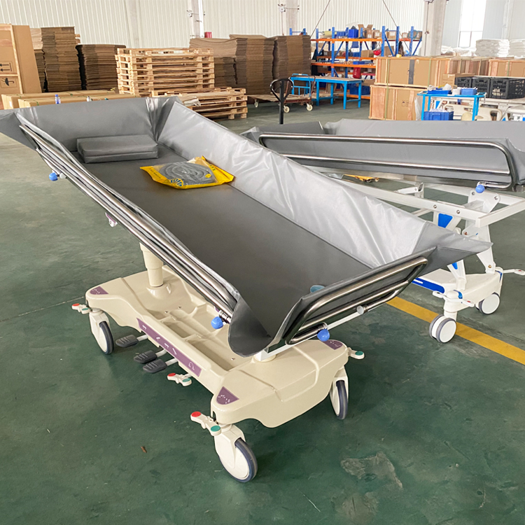 Medical Hydraulic Stretcher Table Patient Hospital Shower Bath Bed for Disabled