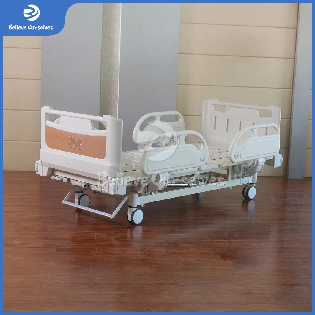 Huaren Hospital Furniture Delivery Table Wholesaler Stainless Steel Patient Bed China Hr-S02 2050X1050X430/700mm Manual Hospital Medical Bed
