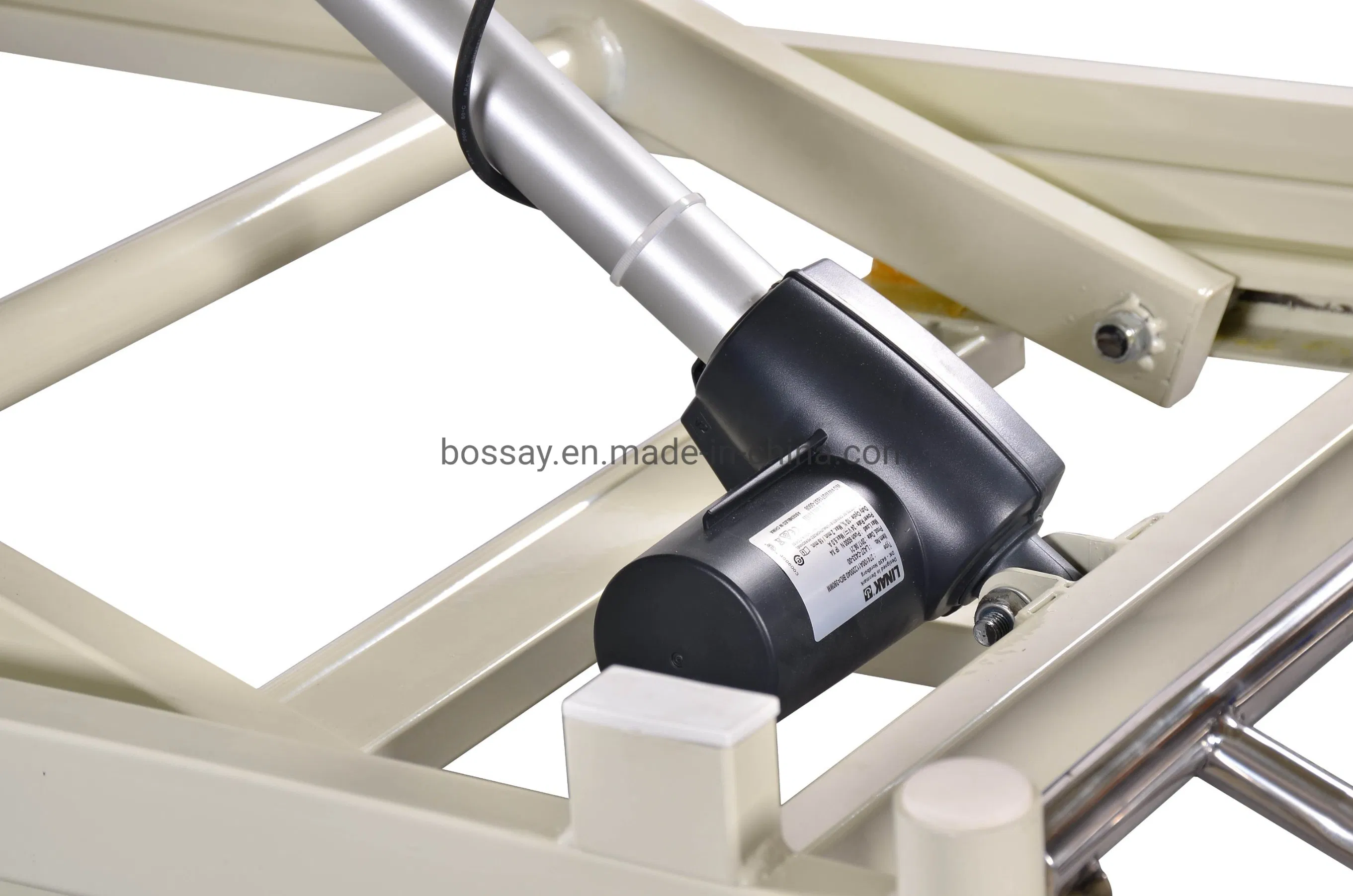 Ultra Low Three Functions Wooden Hospital Electric Home Care Bed