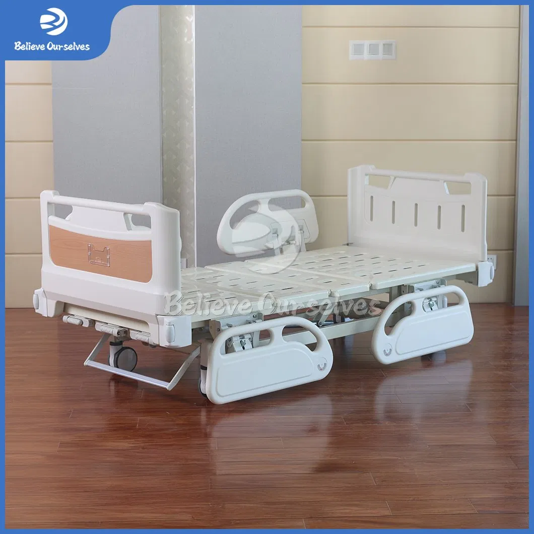 Huaren Hospital Furniture Delivery Table Wholesaler Stainless Steel Patient Bed China Hr-S02 2050X1050X430/700mm Manual Hospital Medical Bed