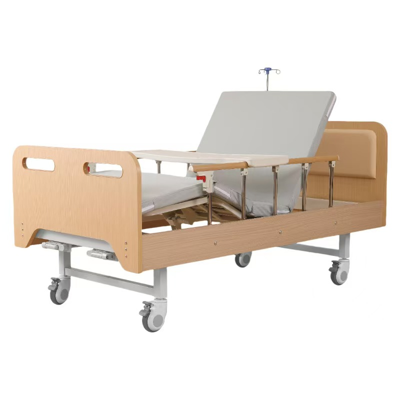 China Dialysis Beds Medical Manual Crank Nursing Home Hospital Bed for Paralysis Patient