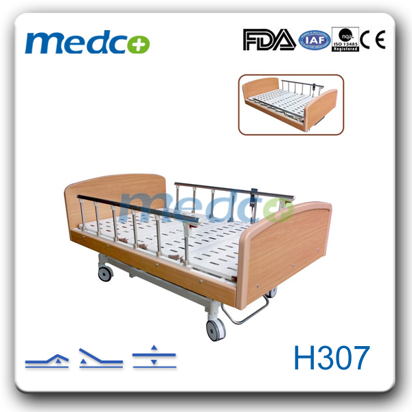 Hospital Equipment Moveable Folding Bedroom Furniture Home Care Bed