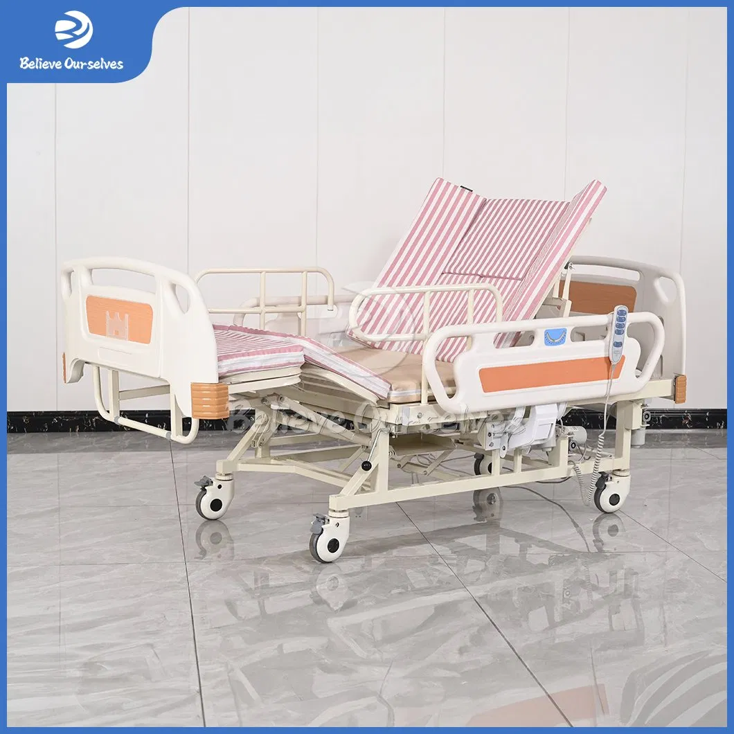 Huaren Nursing Home Care Bed Manufacturing C05-1 China Multifunction Function Electric Hospital Bed for Patient / Nursing / ICU