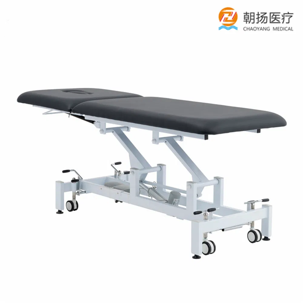 2 Section Electric Massage Stretcher Physiotherapy Treatment Beds Therapeutic Table Medical Ultrasound Examination Couch