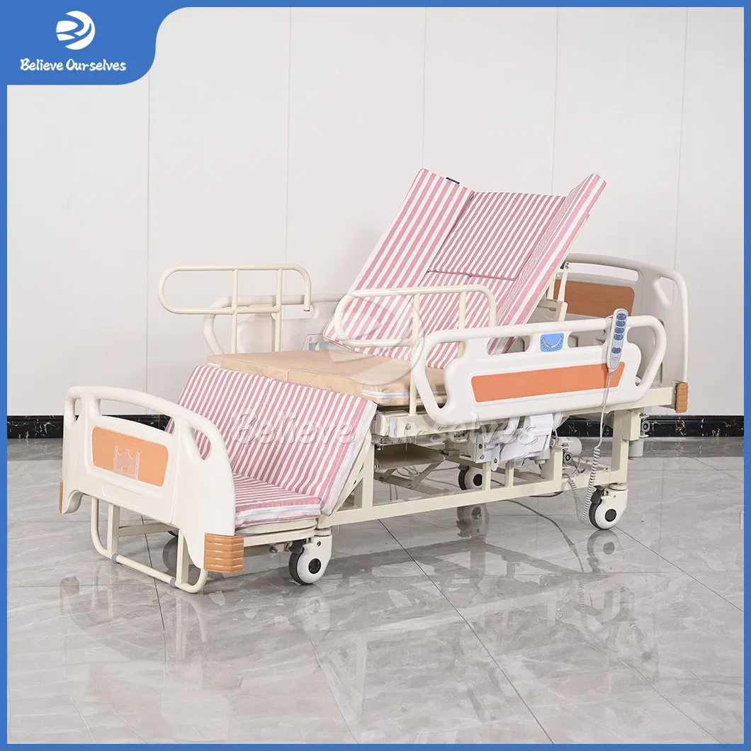 Huaren Nursing Home Care Bed Manufacturing C05-1 China Multifunction Function Electric Hospital Bed for Patient / Nursing / ICU