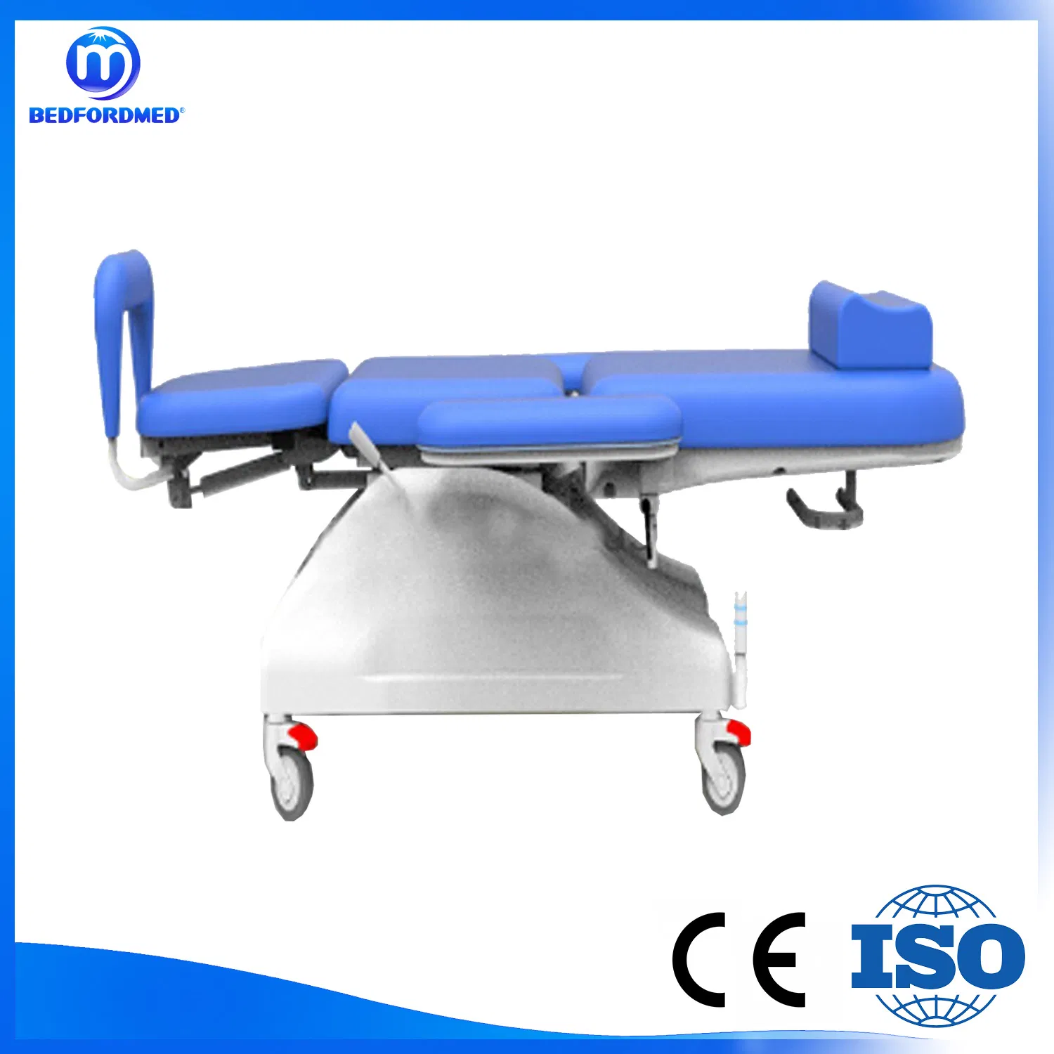 Medical Manual Adjustable Patient Dialysis Chair Medical Hemodialysis Chair Bed with Armrest