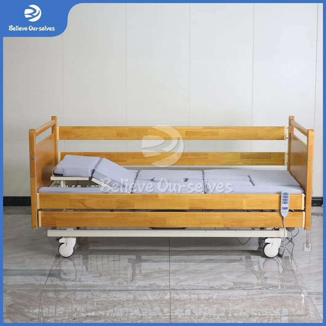 Huaren Medical Equipment China Fabricators Dh08 Home Care Hospital Bed Ultra Low Nursing Medical Beds for Home Care