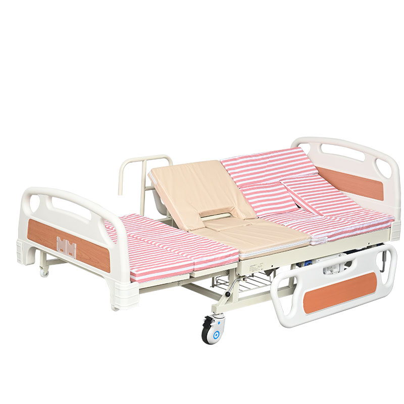 High Quality Medical Hospital Home Care Nursing Bed with Toilet for Elderly