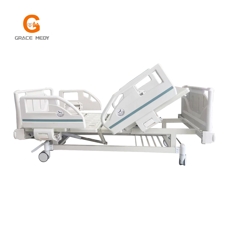 Central Control and Central Brake 2 Crank ABS ICU Hospital Ward Patient Bed with Mattress