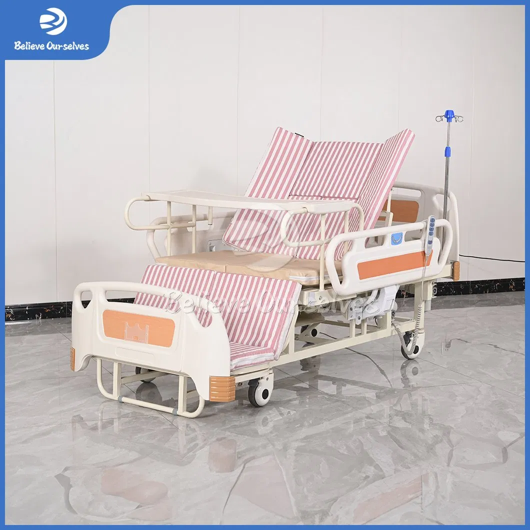 Huaren Nursing Home Care Bed Manufacturing C05-1 China Multifunction Function Electric Hospital Bed for Patient / Nursing / ICU