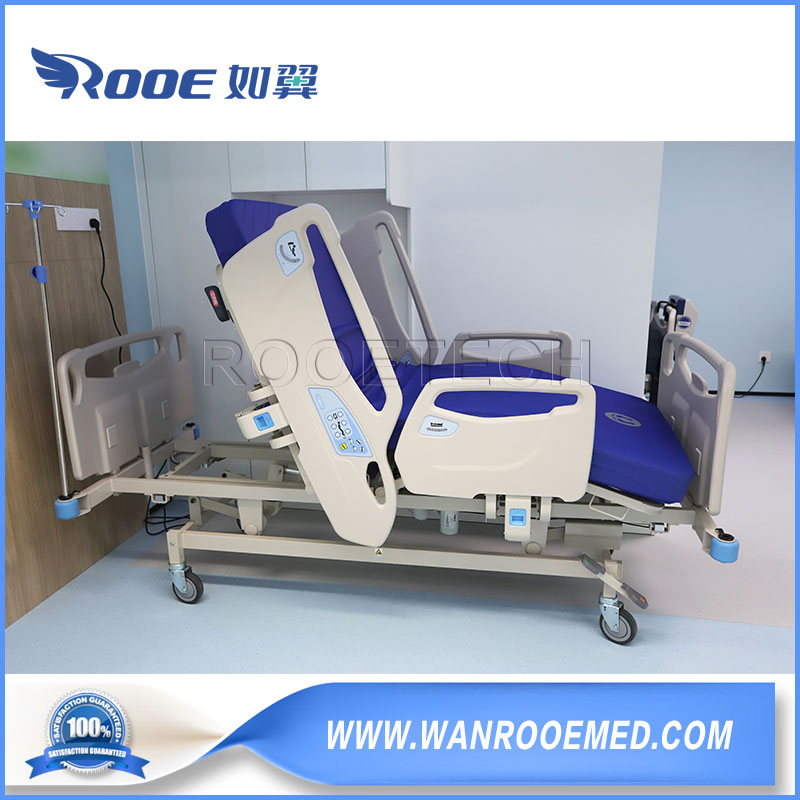 Multifunction ICU Room CPR Function Electric Hospital Patient Bed with Weigh Scale