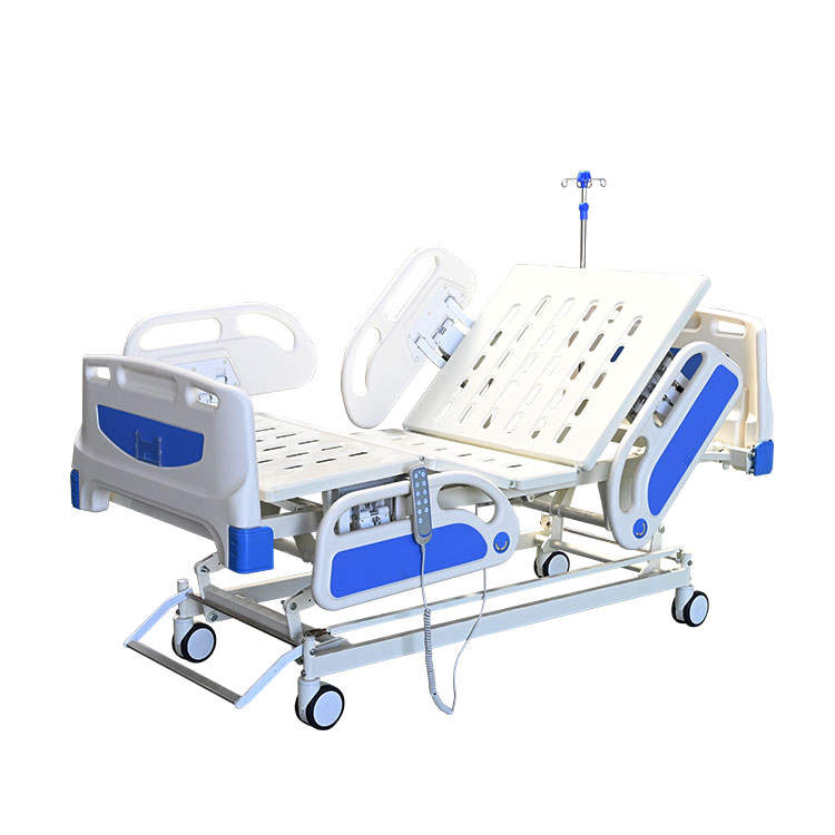 Electric ICU Hospital Bed with CPR Multi Function Adjustable Height Trendelenberg Position