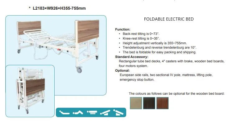 Folding Electric Bed Detail 1