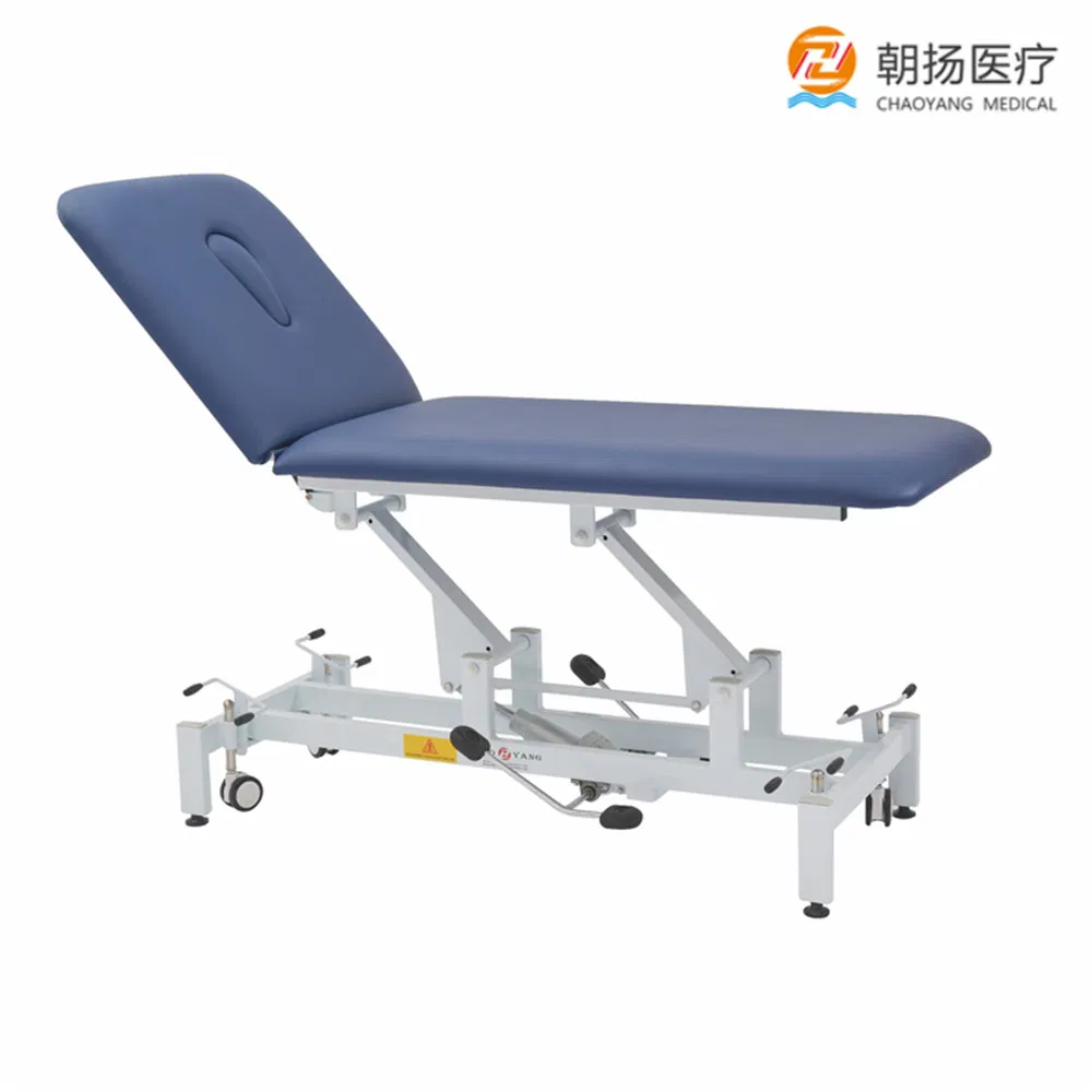 2 Section Foldable Examination Couch Hydraulic Physical Therapy Table Hydraulic Massage Couch