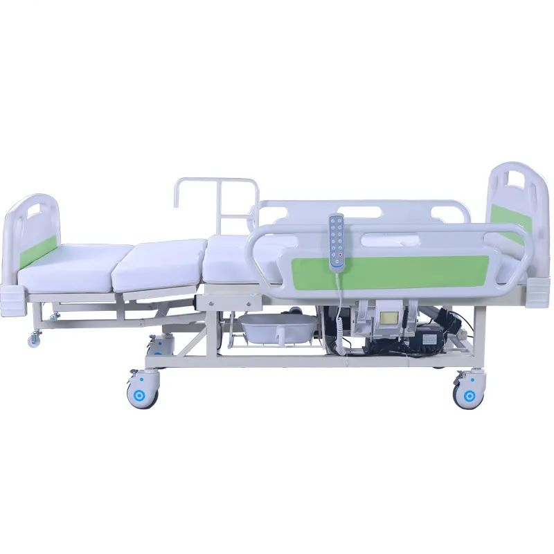 Medical Electric Disabled Hospital Home Care Nursing Medical Bed with Separate Wheelchair