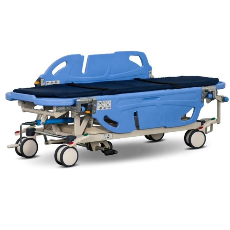 Hospital Patient Aluminum Alloy Transport Stretcher Transfer Bed Hospital Bed