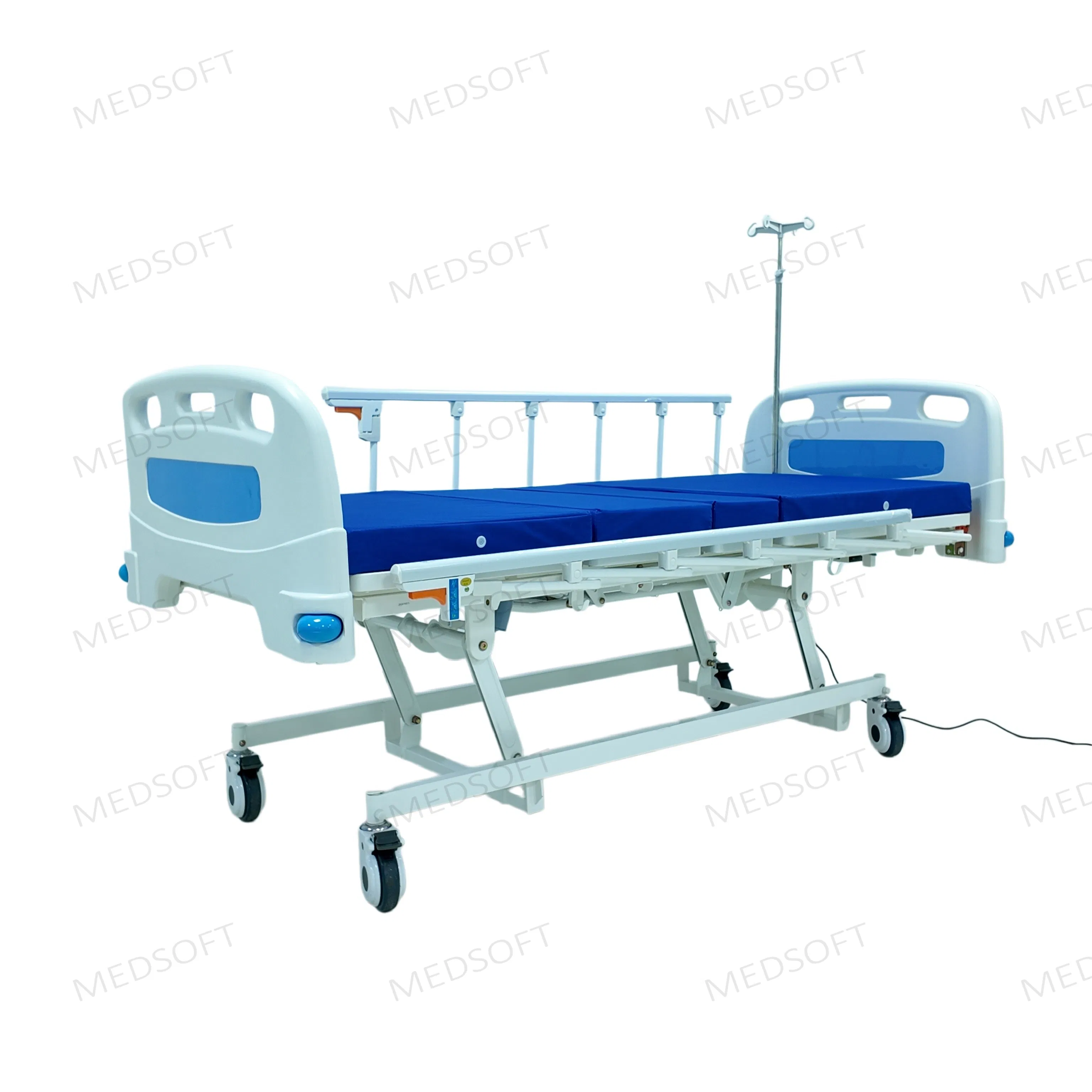 Electric Hospital Bed with 3 Motors and Ultra-Low Height Design