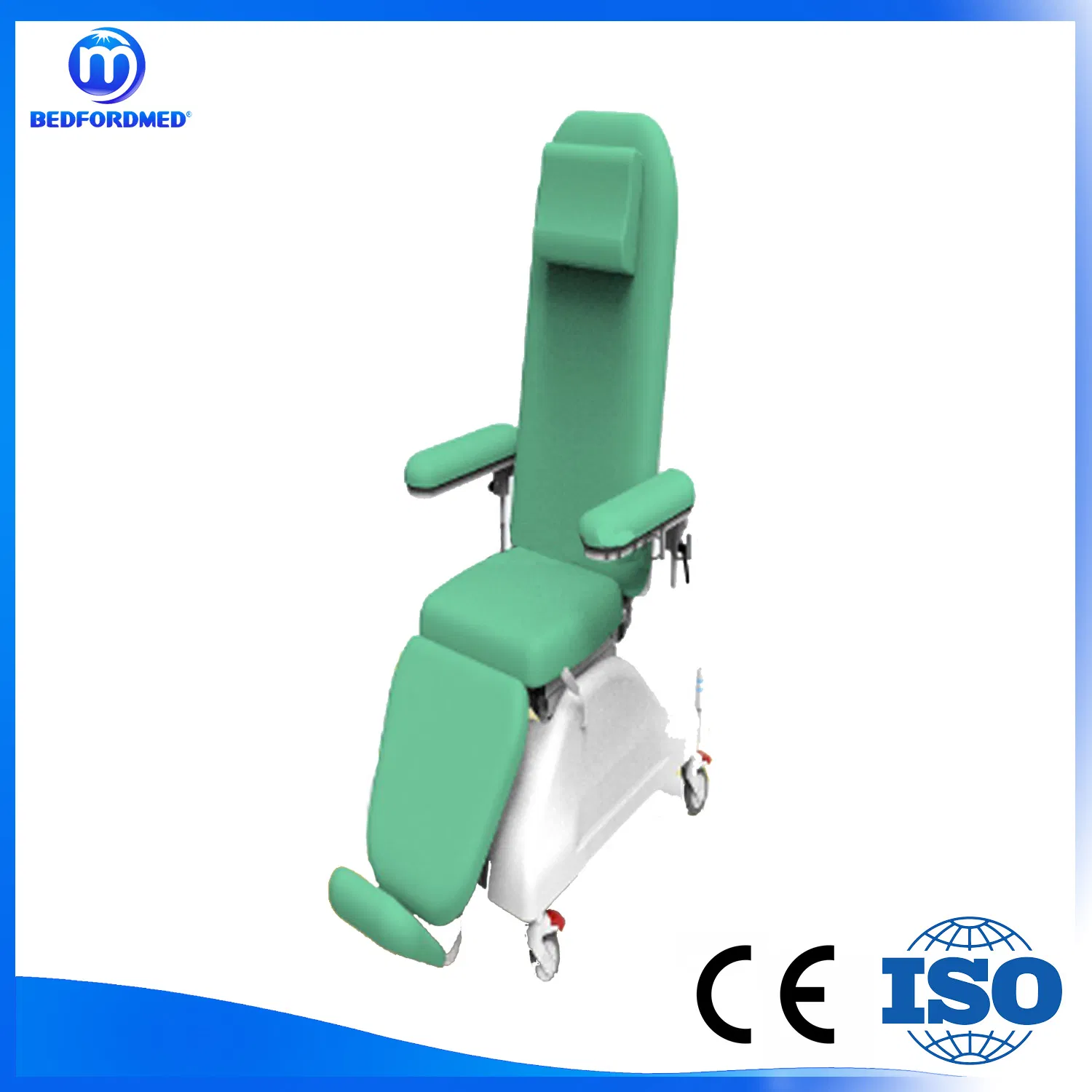 Medical Manual Adjustable Patient Dialysis Chair Medical Hemodialysis Chair Bed with Armrest