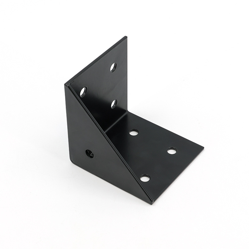 Furniture Corner Bracket Aluminum Die Casting Black Angle Code Table Chair Door Frame Hardware Parts