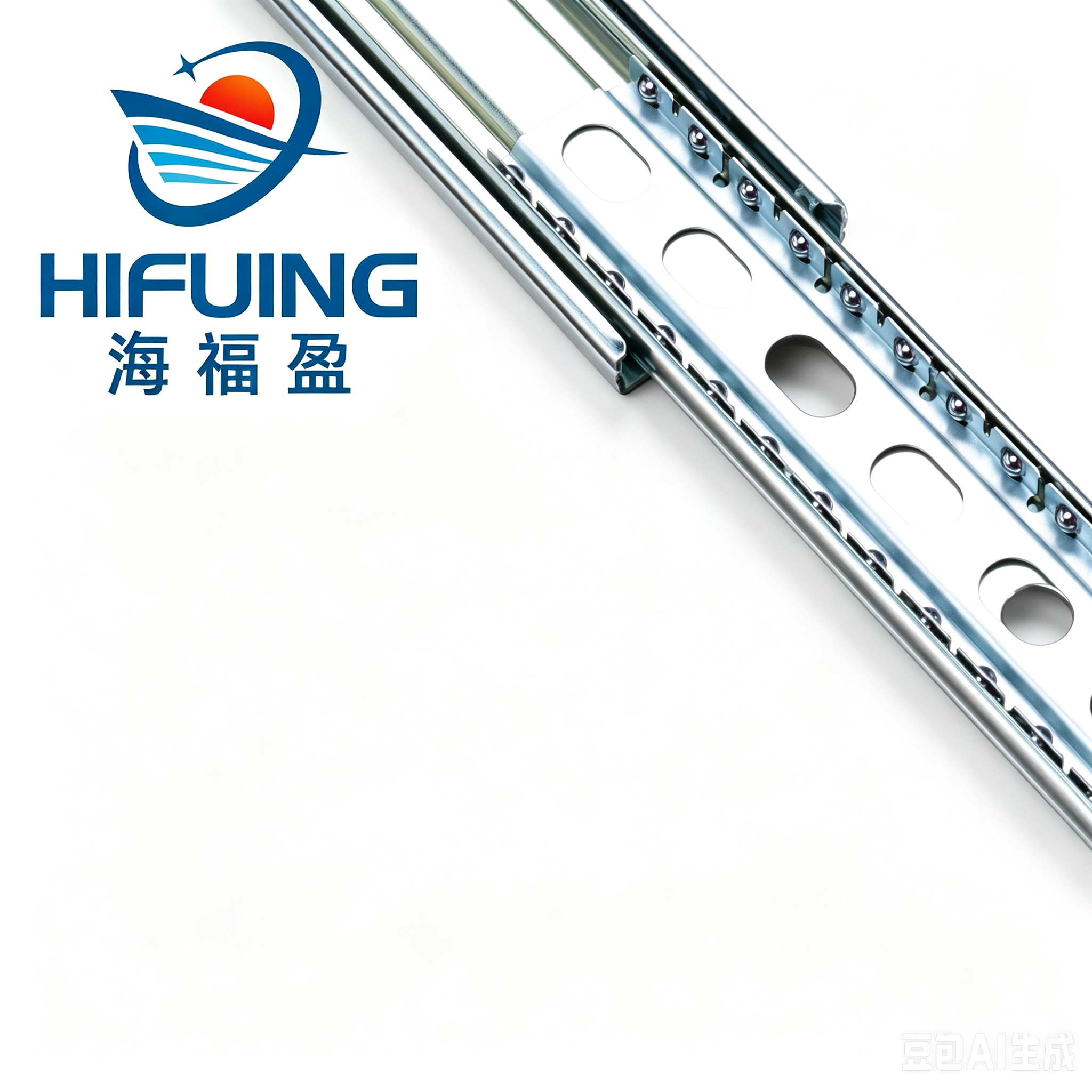 Steel Cabinet 45mm 100lbs Heavy Duty Full Extension Ball Bearing Drawer Slide With Bayonet For Office/Hotel Apartment