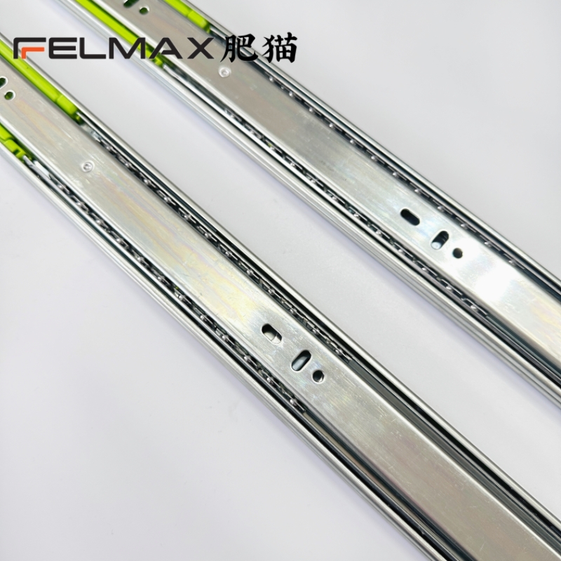 Felmax 45mm Silent And Soft-closing Drawer Slides For Furniture Ball Bearing Guide Rail Bedroom Cabinet Hardware Accessories