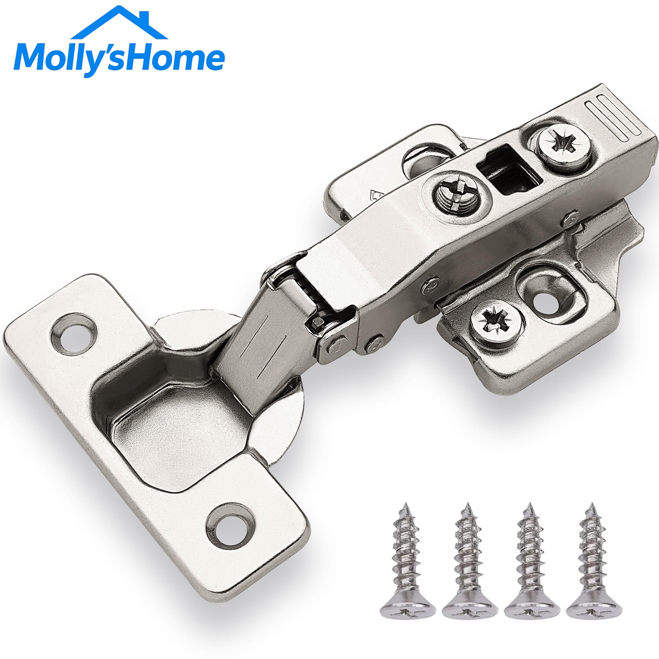 Innovative StainlessSteel 35mm Cup 3D Adjustable SoftClose FullOverlay Clip-on Cabinet Hinge For Kitchen Furniture