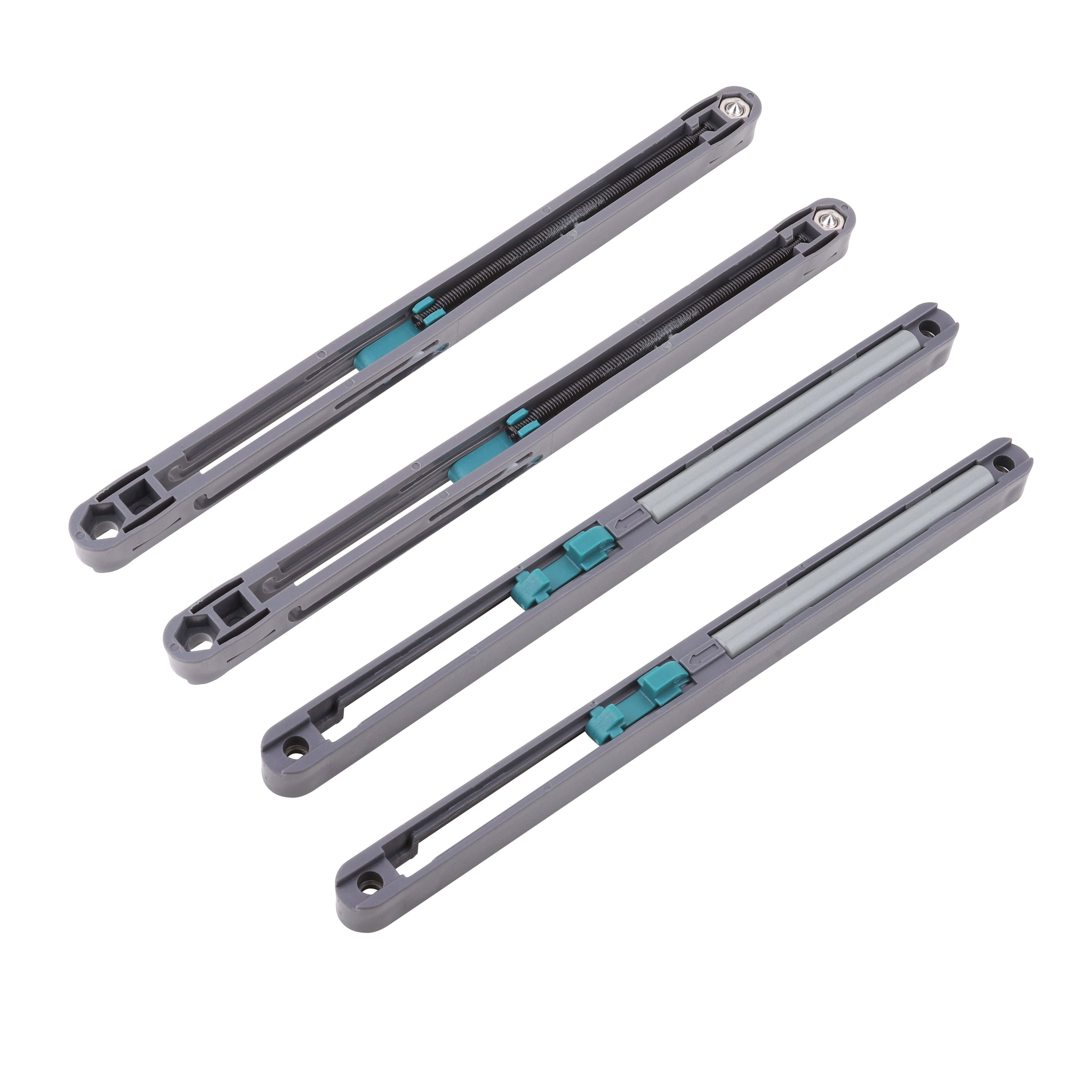 Soft Closing Wardrobe Sliding Door System Sliding Door Rollers POM Buffer Adjustable Hydraulic Dampers