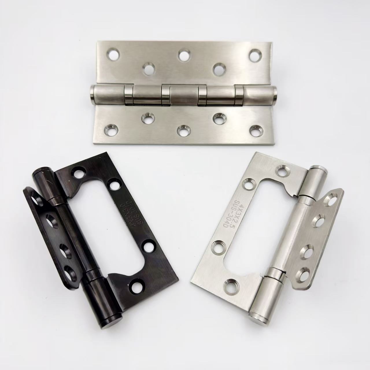 Screw Fastener Factory Custom Stainless Steel Wooden Door Hinges Furniture Crafts Hidden Hinge Hardware Accessories