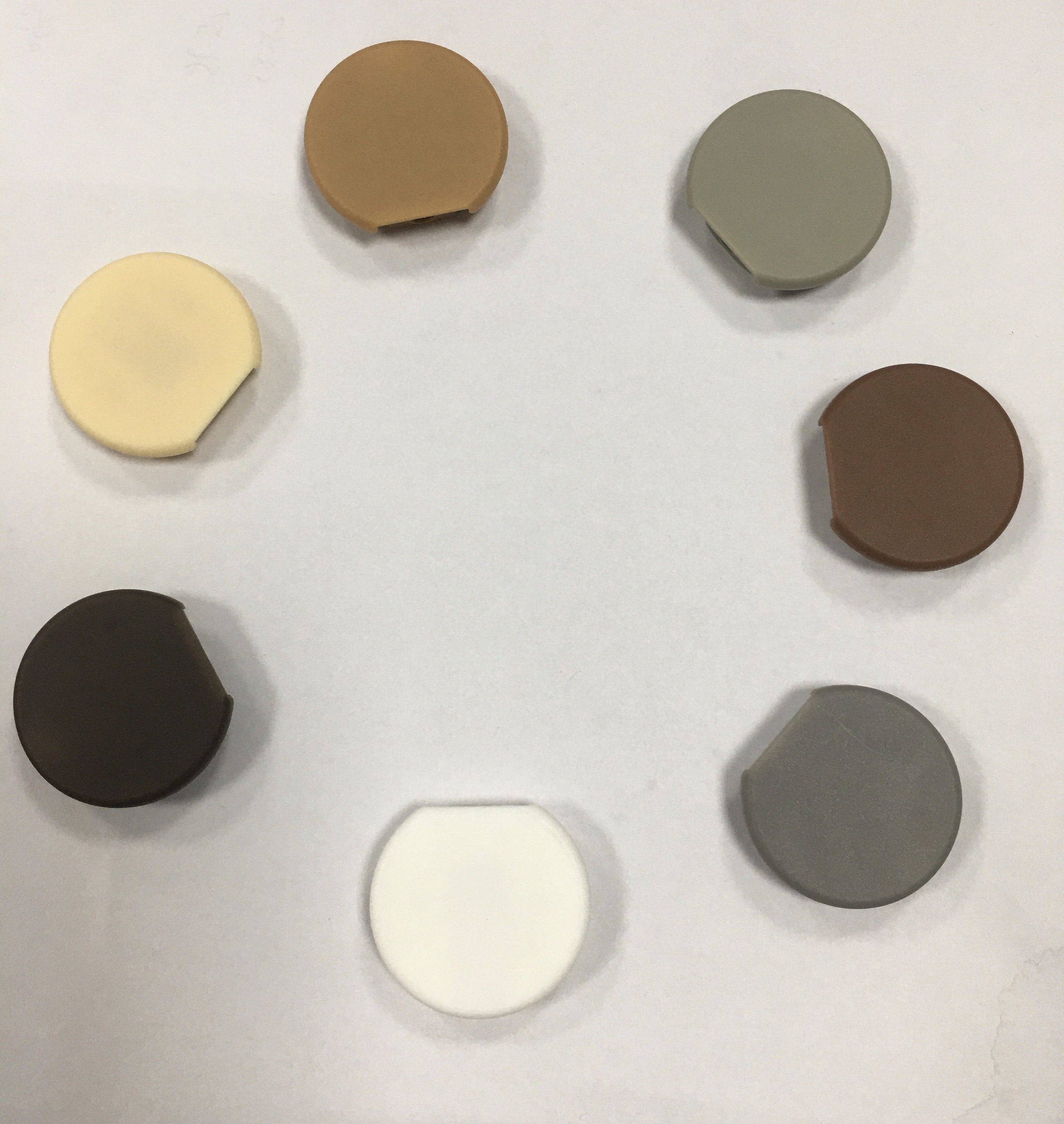 High-Quality PP Notched Round Shape Plastic Corner Connectors | RV Furniture, Cabinet &amp; Wardrobe Fittings Circular End Cover