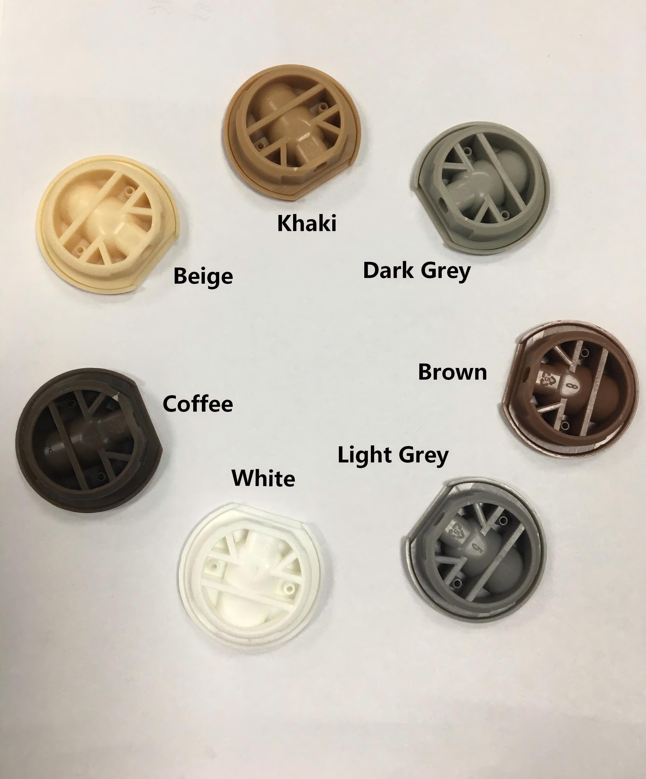 High-Quality PP Notched Round Shape Plastic Corner Connectors | RV Furniture, Cabinet &amp; Wardrobe Fittings Circular End Cover