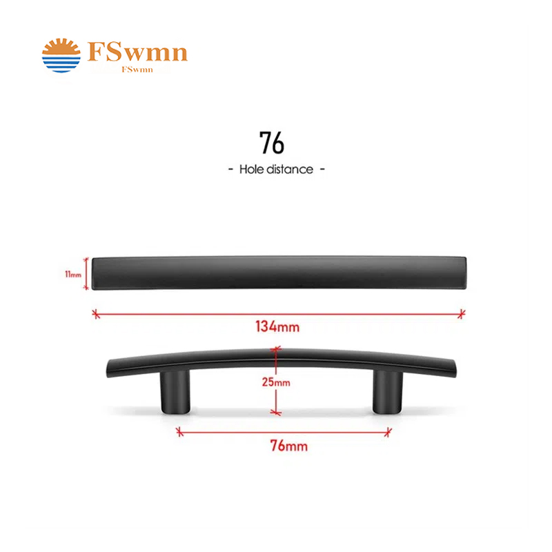 Foshan Weimeina Custom Contemporary Stainless Steel Furniture Handle Drawer Hardware Accessories Cabinet T Bar Glass Door Handle