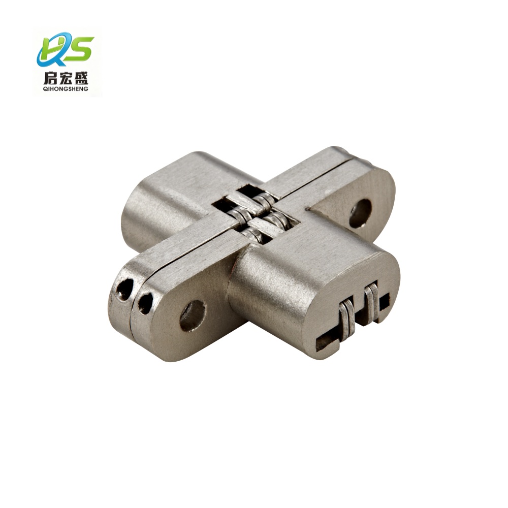 Screws Installation 13*45mm Hidden Cross Hinges 10kg Concealed Cabinet Hinge Rustproof Zinc Alloy Hidden Hinge For Wooden Door