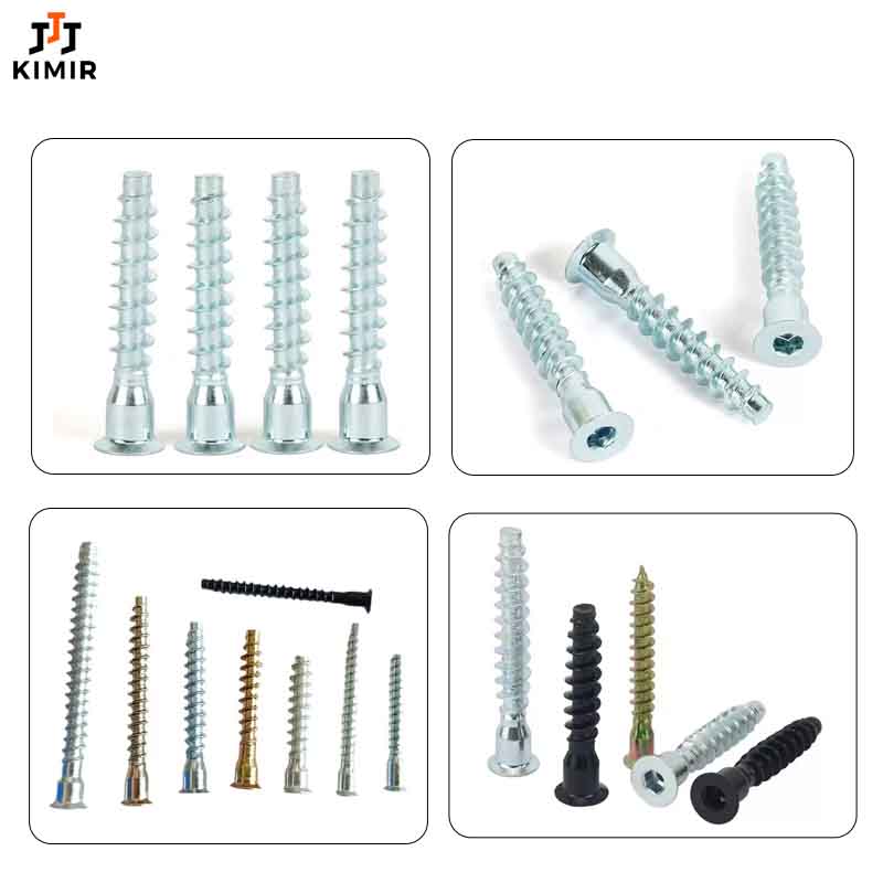 In Stock Zinc Plated Hex Socket Flat Head Self Tapping Screw Carbon Steel Cabinet Furniture Hardware Multiple Sizes Wholesale