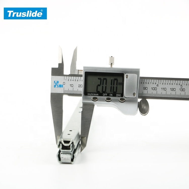 TH1620DJ Slide Rail 20mm Drawer Slides Heavy Duty Furniture Hardware Ball Bearing Telescopic Rail Drawer Slide 1500mm Two Way