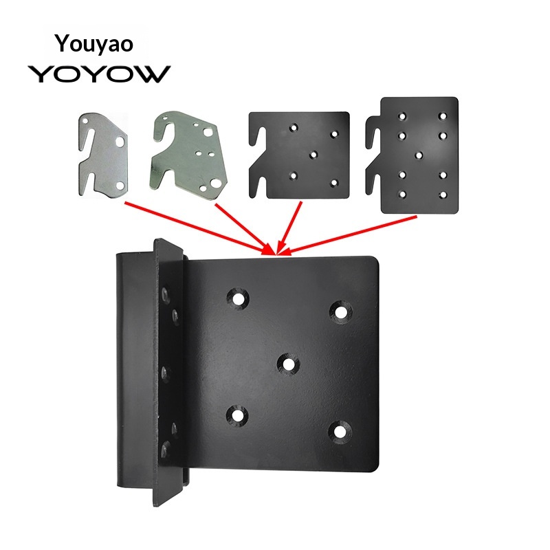 Wholesale Modern Simple Plastic Bed Frames Support Brackets Small Accessories Black Bed Hooks Stamped Double Hooks Slot Hole