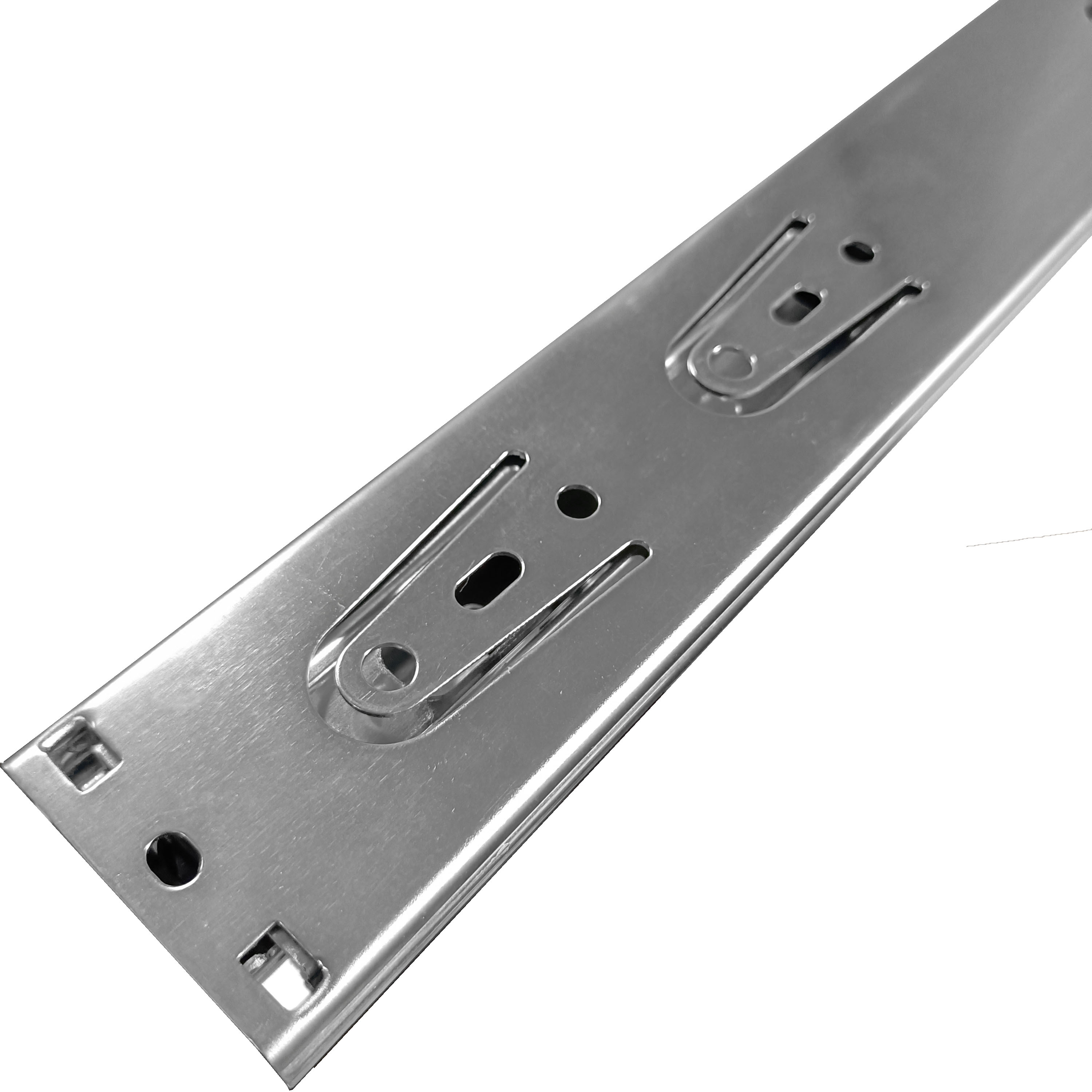 Correderas Telescopicas Ball Bearing Soft Close Rail Runner Undermount Slider Heavy Duty Telescopic Channel Slides for Drawer